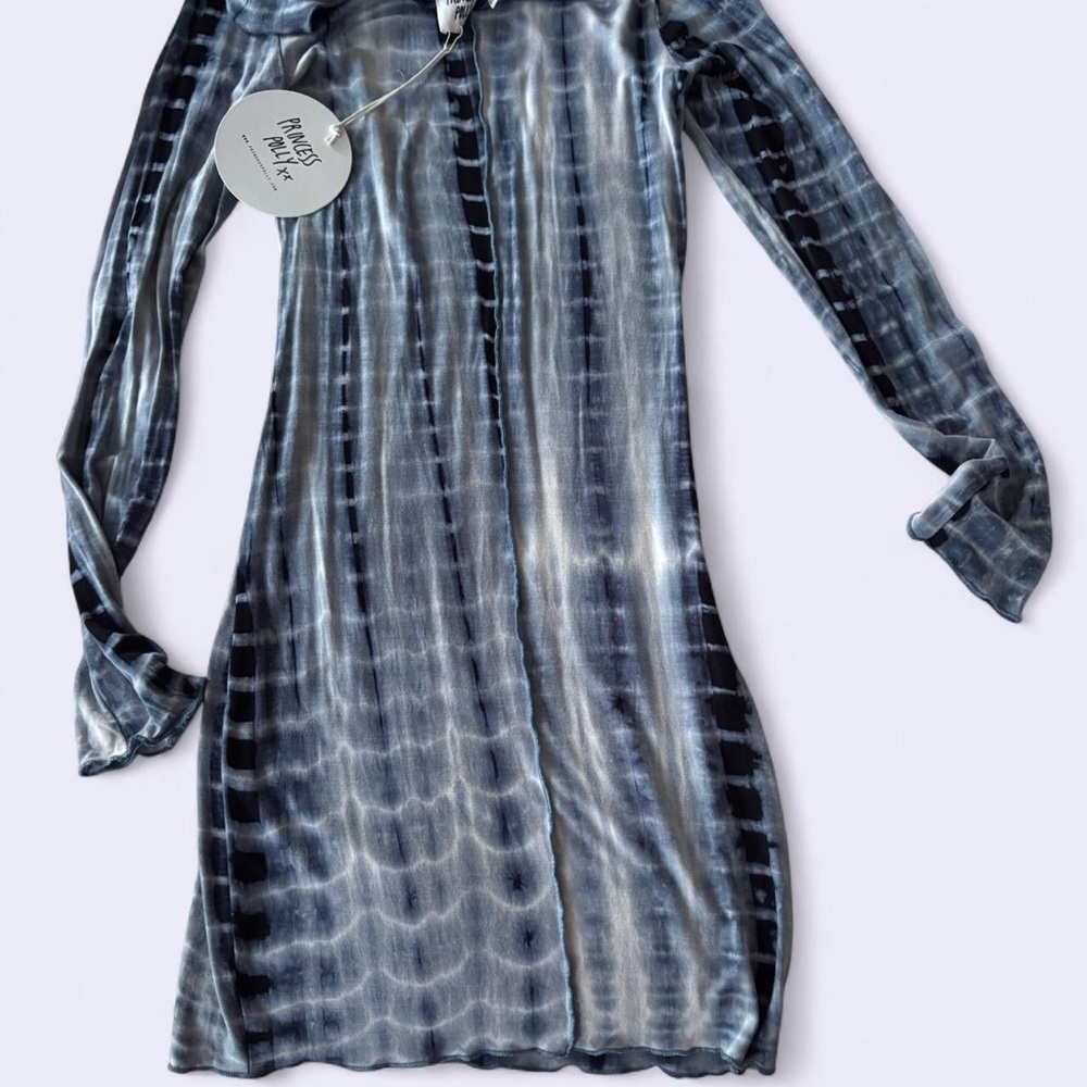 Tie-Dye Long Sleeve Dress